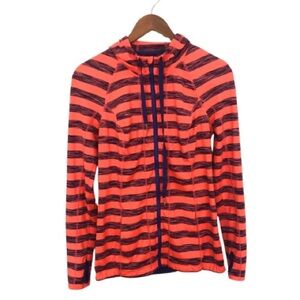 CLEARANCE 5/$15 Lukka Striped Full Zip Drawstring Hoodie Womens‎ Medium